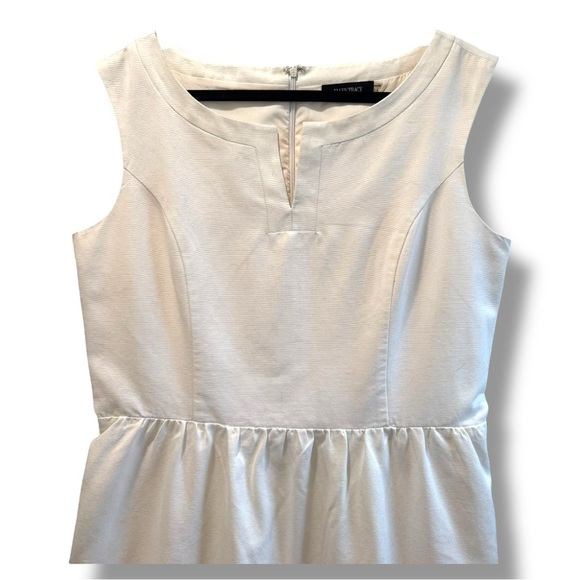 ELLEN TRACY Elegant Sleeveless Cotton Dress with pockets 14 - Picture 3 of 7